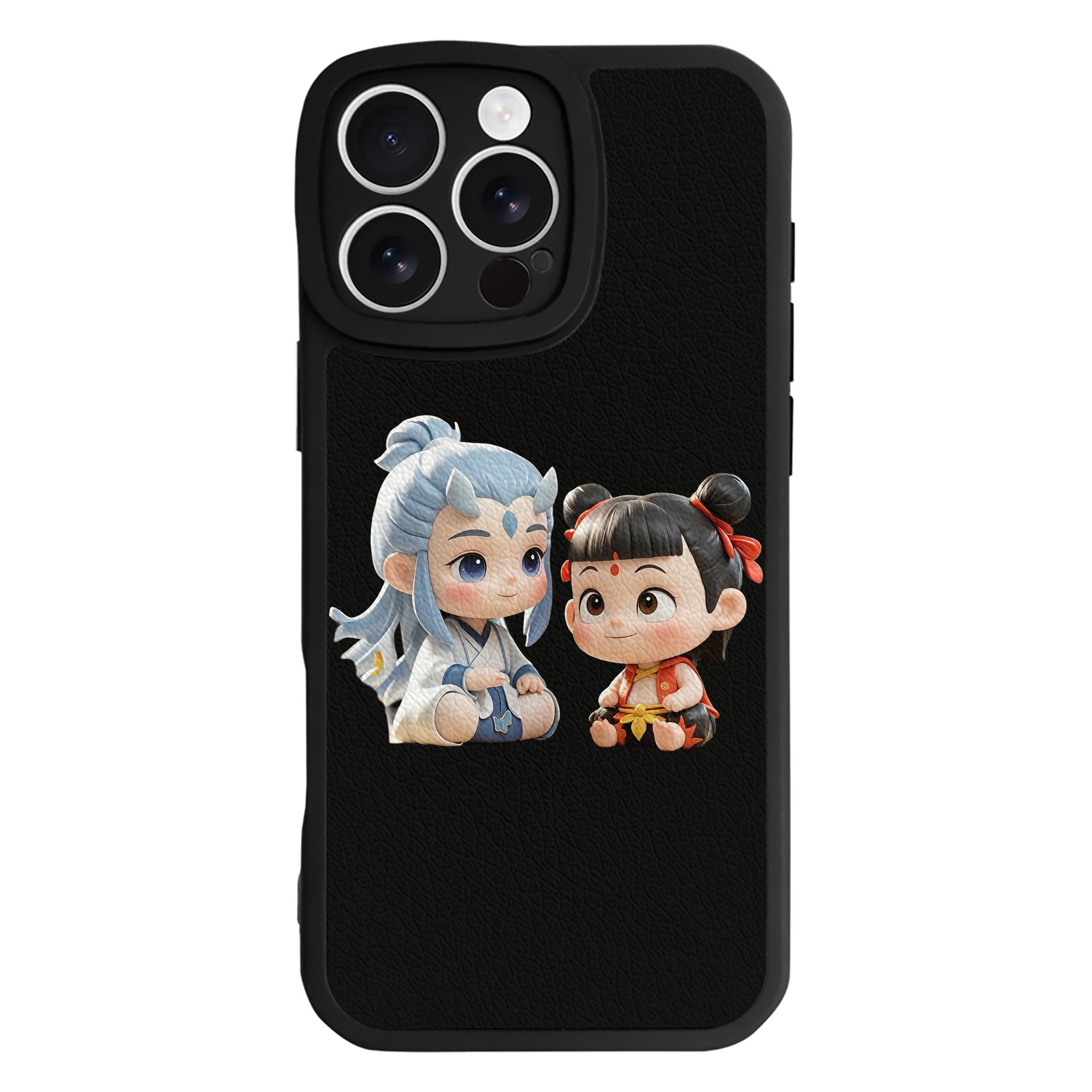（画像用） Ne Zha 2 ナタ 魔童の大暴れ 【iPhone 16シリーズ対応】シリコンスマホケース（レザー調） 材質：シリコン